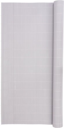 Umelý bambusový plot PVC, 1,5x3 m, šedý, UV odolný