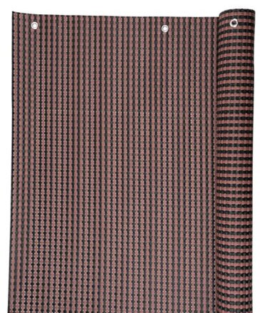 Balkónová zástena Polyrat77 0,9x3 m, hnedo-čierna, UV