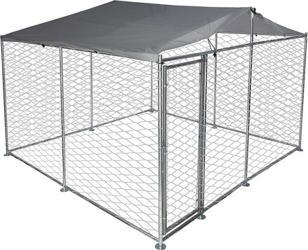 Voliéra Strend Pro, pre psa, klietka, so strechou, 3x3x2,1 m