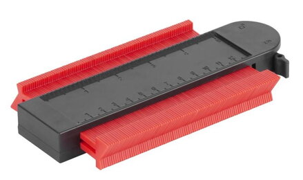 Šablóna na obkreslenie tvarov DG680, 125x101 mm, s uzamknutím a magnetom