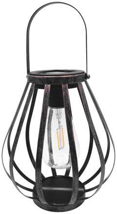 Solárna lampa Hadar 18x21 cm – závesná, Edison LED