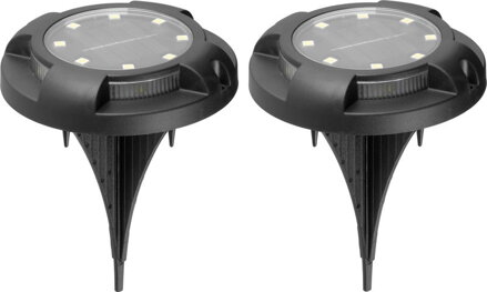 Solárna lampa Crater 11x14 cm – 12 LED, balenie 2 ks