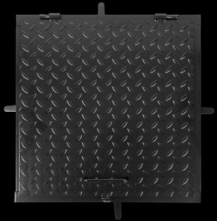 Poklop MC80, 800x800 mm, kanálový,čierny, max.150 kg