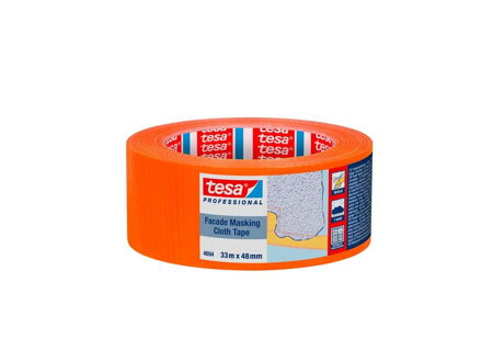 Páska tesa® PRO, maliarska, maskovacia, tkaná, lepiaca, 33m x 48mm, oranžová