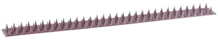 Zábrana proti vtákom Strend Pro Garden – hnedá, 10 ks, 49×4,5×1,7 cm
