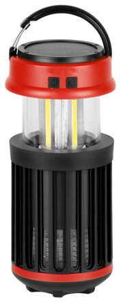 Solárna kempingová lampa proti hmyzu, USB nabíjanie, UV + LED