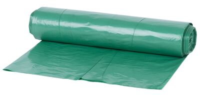 Vrecia na odpad ROLO MagicHome, recyklačné, zelené, 120 l, 25 ks