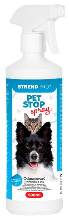 Odpudzovač Strend Pro PET STOP – prírodný plašič psov a mačiek, 500 ml