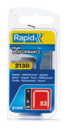 Spony do sponkovačky RAPID 53, 6 mm, 2130 ks