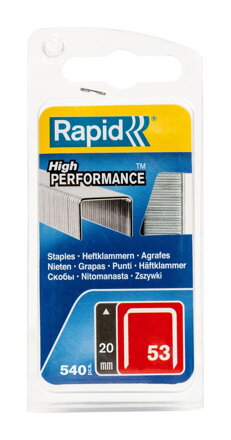 Spony do sponkovačky RAPID 53, 20 mm, 540 ks