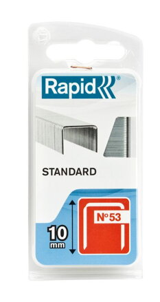 Spony do sponkovačky RAPID 53 STANDARD, 10 mm, 1080 ks