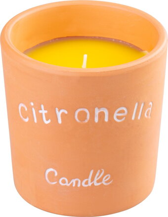 Sviečka proti komárom Citronella, terakota, 185 g, 100x100 mm