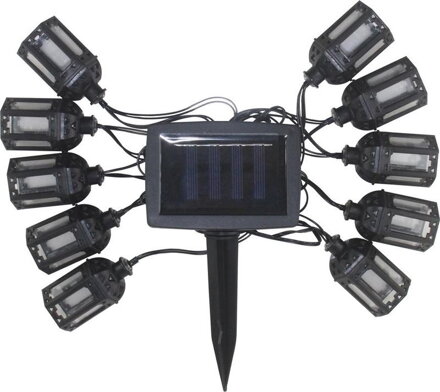 Solárna reťaz z lampášov – 10x LED, 1,8 + 2 m