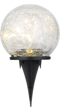 Solárna lampa Crackles, LED, 10x19 cm