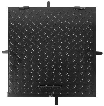 Poklop na žumpu MC50, 500x500 mm, kanálový, čierny