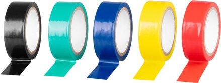 Izolačná páska 19 mm x 5 m, PVC, balenie 5 ks