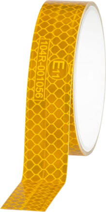 Páska Strend Pro, 25 mm, L-2 m, žltá, reflexná