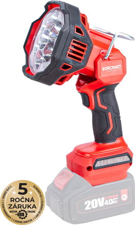Reflektor Worcraft CLED-S20Li-30WB ShareSYS, 20V Li-ion, ručný, 30 W, 1100/2000/3000 lm