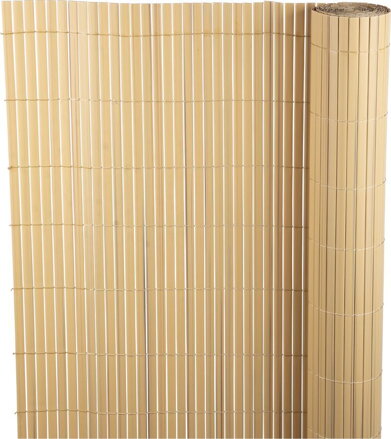 Umelý bambusový plot PVC 900 mm, bambusový vzhľad, 3 m, UV ochrana