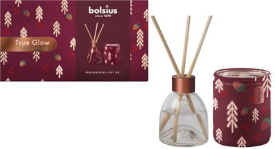 Darčeková súprava Bolsius True Glow Winter Spices, difuzér a sviečka
