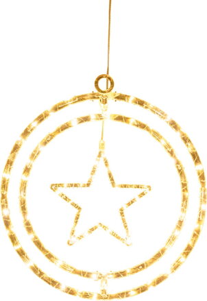 Dekorácia MagicHome Vianoce, hviezda, plast, 80xLED teplá biela, 32.5x36 cm, 3xAA