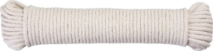 Šnúra na prádlo Cloth-Line, 20 m/4 mm, biela, bavlna