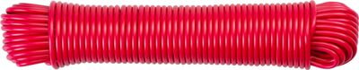 Šnúra na prádlo Cloth-Line, 20 m/4 mm, PVC, červená