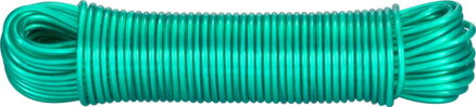 Šnúra na prádlo ROPE PVC WiCo, 30 m/4,5 mm, oceľové jadro, zelená