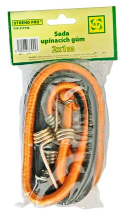 Guma upínacia Strend Pro LB342, 8 mm, 2×100 cm, oceľové háčiky