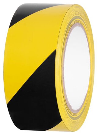 Výstražná páska žlto/čierna KL-PMD 50 mm, L-33 m, PVC