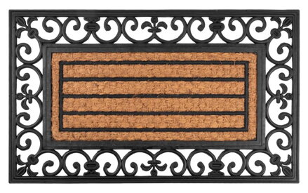 Rohožka pred dvere Ornament – 45x75 cm, guma/panama