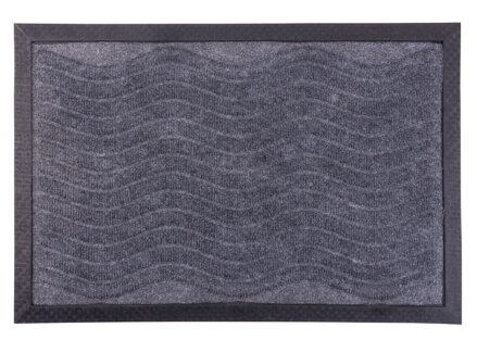 Rohožka pred dvere Waves – 40x60 cm, sivá