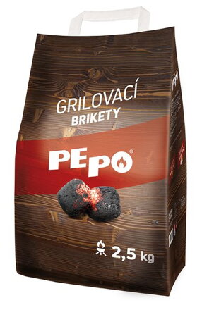 Brikety PE-PO®, 2.5 kg, na grilovanie