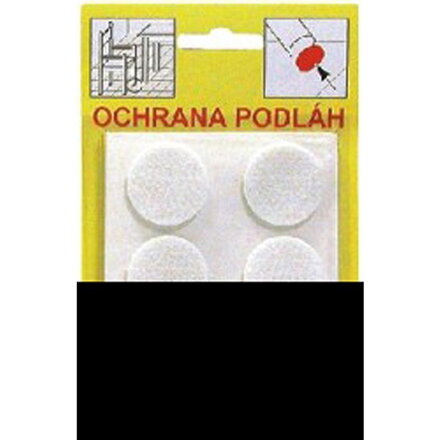 Podložka pod nábytok KMS 106B, 28 mm, filc biely