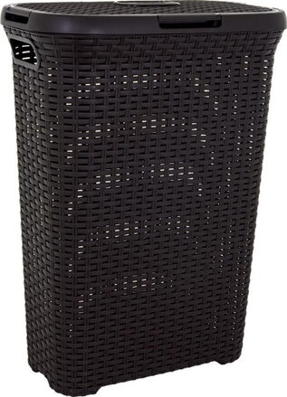 Kôš na prádlo Curver STYLE 40L, hnedý, 61x26x44 cm