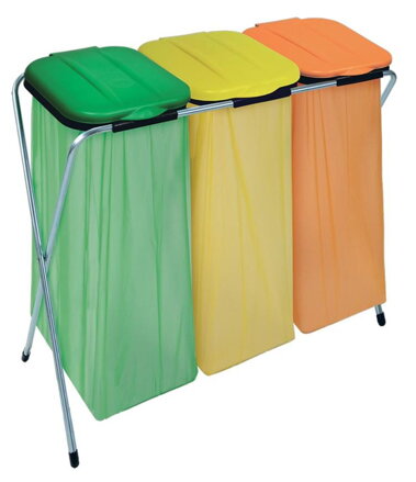 Stojan na vrecia na odpad Strend Pro Ecofix-3, Trio
