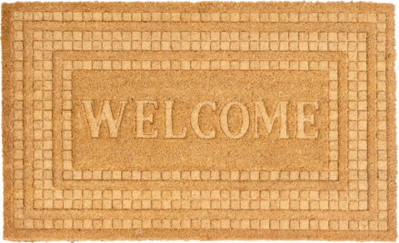 Rohožka MagicHome, pred dvere, Welcome, plast, 45x75 cm