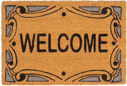 Rohožka MagicHome, pred dvere, Welcome, kokos/pvc, 40x60 cm