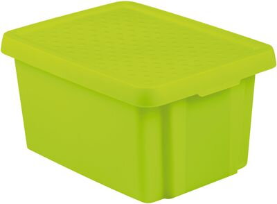 Box Curver® ESSENTIALS 16L, s vekom, zelený, 39x30x21 cm