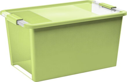 Box s vekom KIS Bi-Box L, 40 l, svetlo zelený, 35×55×28 cm