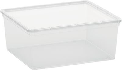 Box s vekom KIS C-box M, 18 l, priesvitný, 34×40×17 cm