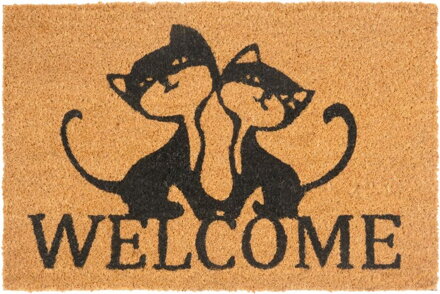 Rohožka MagicHome, pred dvere, Welcome, kokos/pvc, 40x60 cm