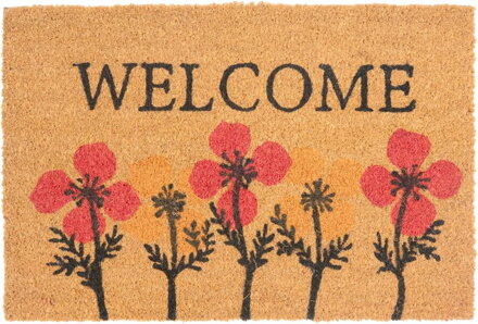Rohožka MagicHome, pred dvere, Welcome, kokos/pvc, 40x60 cm