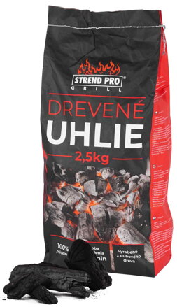 Drevené uhlie na grilovanie Strend Pro Grill 2,5 kg