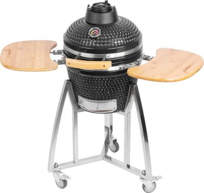 Gril Strend Pro Kamado Egg 16", priemer 33,50 cm, gril výška 73 cm, čierny, 40x57x97,50 cm