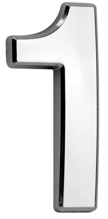 Číslo na dom MagicHome 1 – strieborné, 70x100 mm