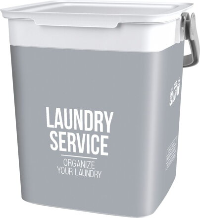 Kôš na bielizeň KIS Chic Laundry Bag, sivý, 23x25,5x25 cm