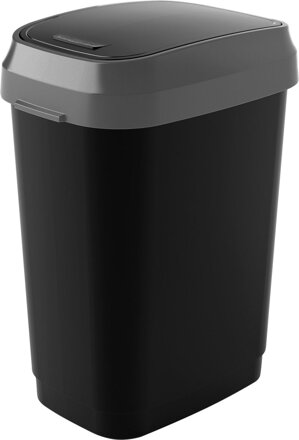 Kôš na odpadky KIS Dual Swing M, 25L, čierny, 37,5x26x48,5 cm
