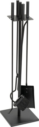 Sada kutáčov Homefire FT075BA, 4-dielna, čierna, 81 cm