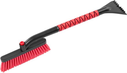 Metlička Strend Pro, na auto, na ľad a sneh, so škrabkou, ALU, 65 cm